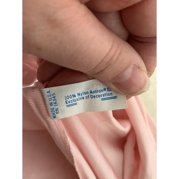 Vintage Jolie womens medium pink Two piece sleep pajamas neglige robe - Picture 10 of 12
